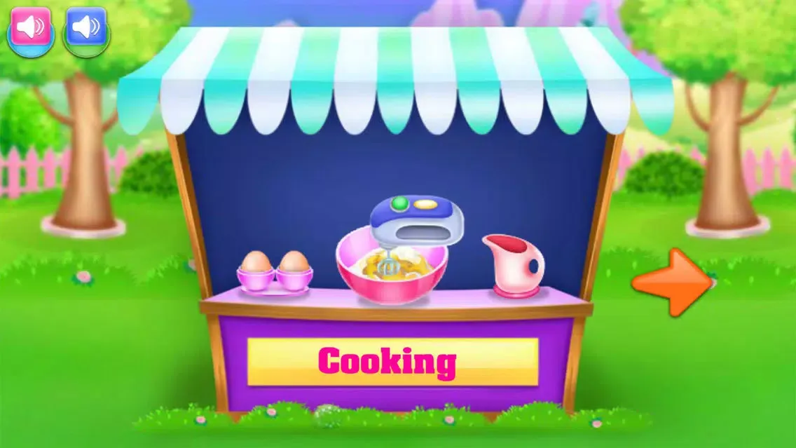 Capturas de tela do cake cooking doll house game