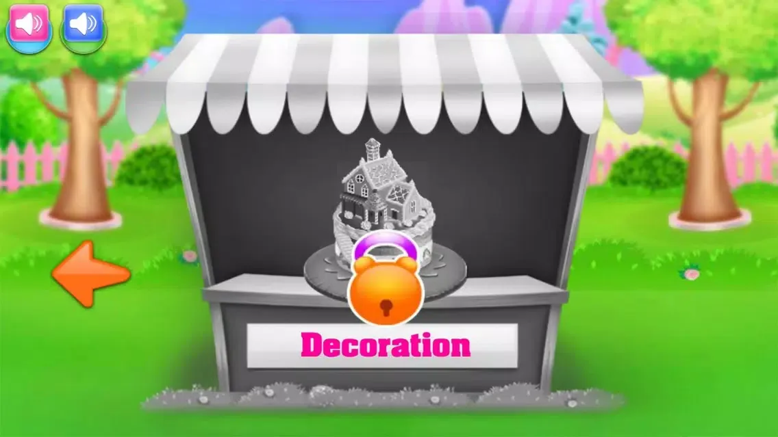 Capturas de tela do cake cooking doll house game