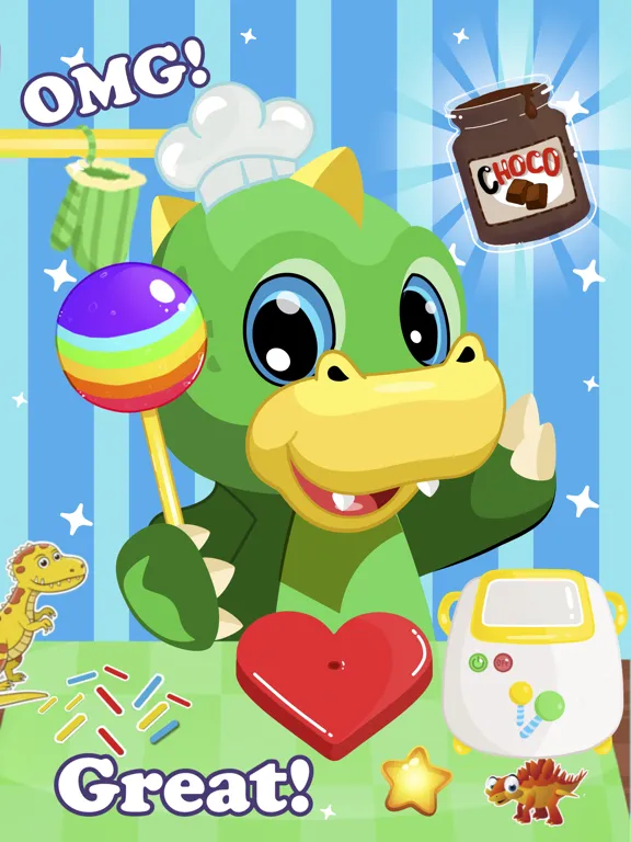 Dinosaur candy factory iPad  سکرین شاٹس