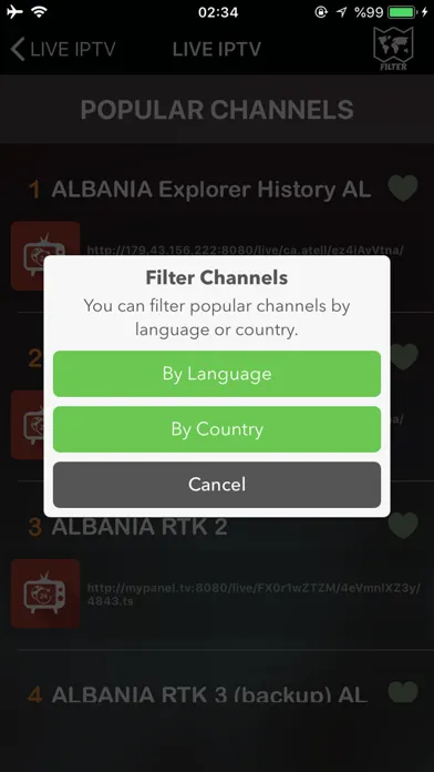 Скриншоты Live IP TV - M3U Stream Player