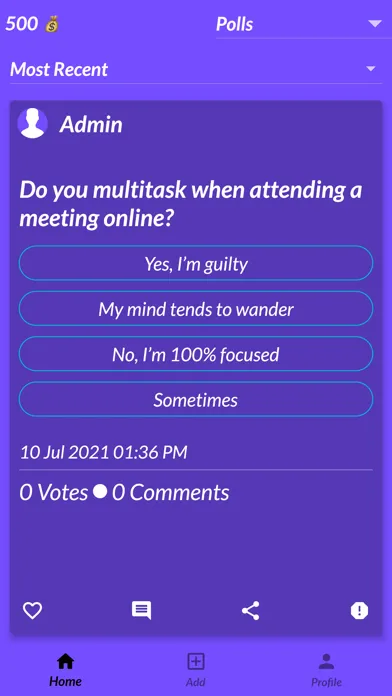 Zrzuty ekranu Would You Rather: Polls - Q&A