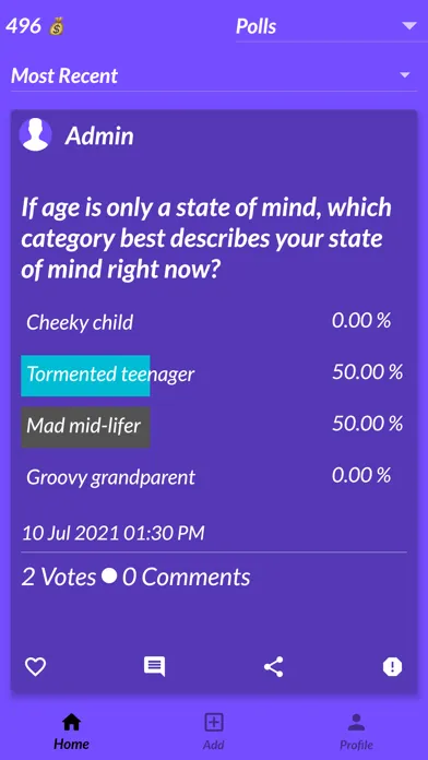 Zrzuty ekranu Would You Rather: Polls - Q&A
