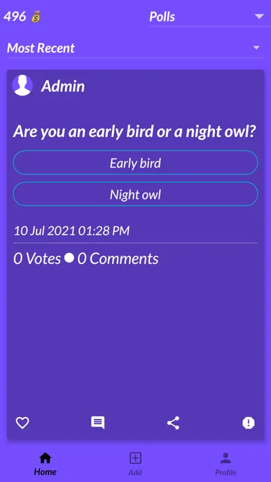 Zrzuty ekranu Would You Rather: Polls - Q&A