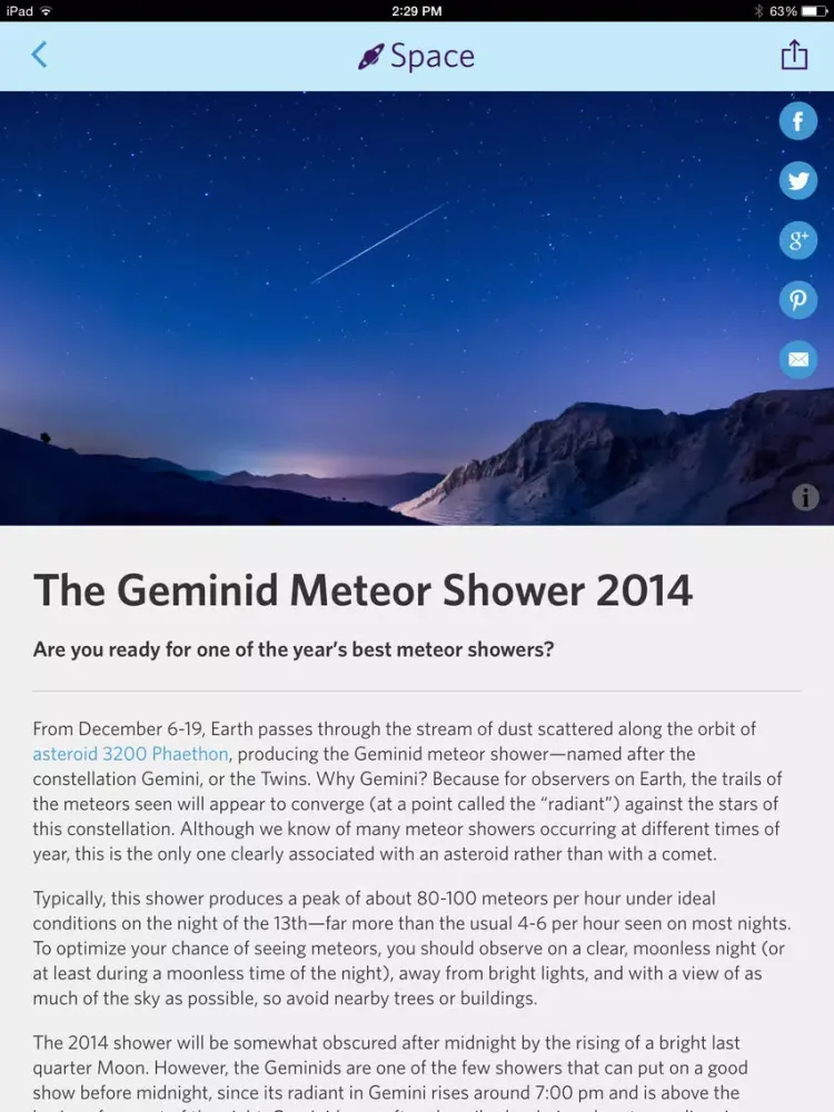 Скриншоты Science Today iPad 