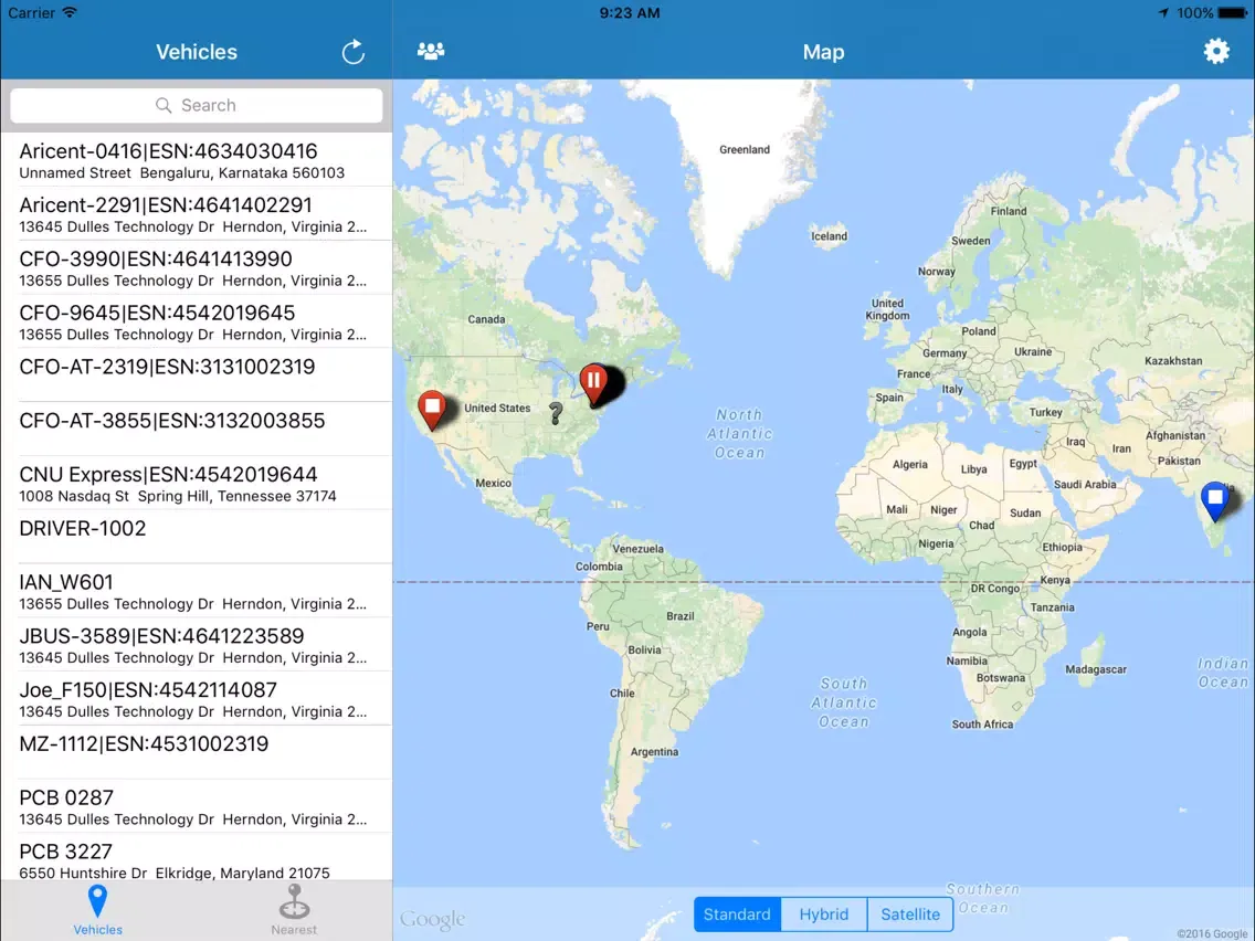 FleetOutlook MobileFind iPad  স্ক্রিনশট
