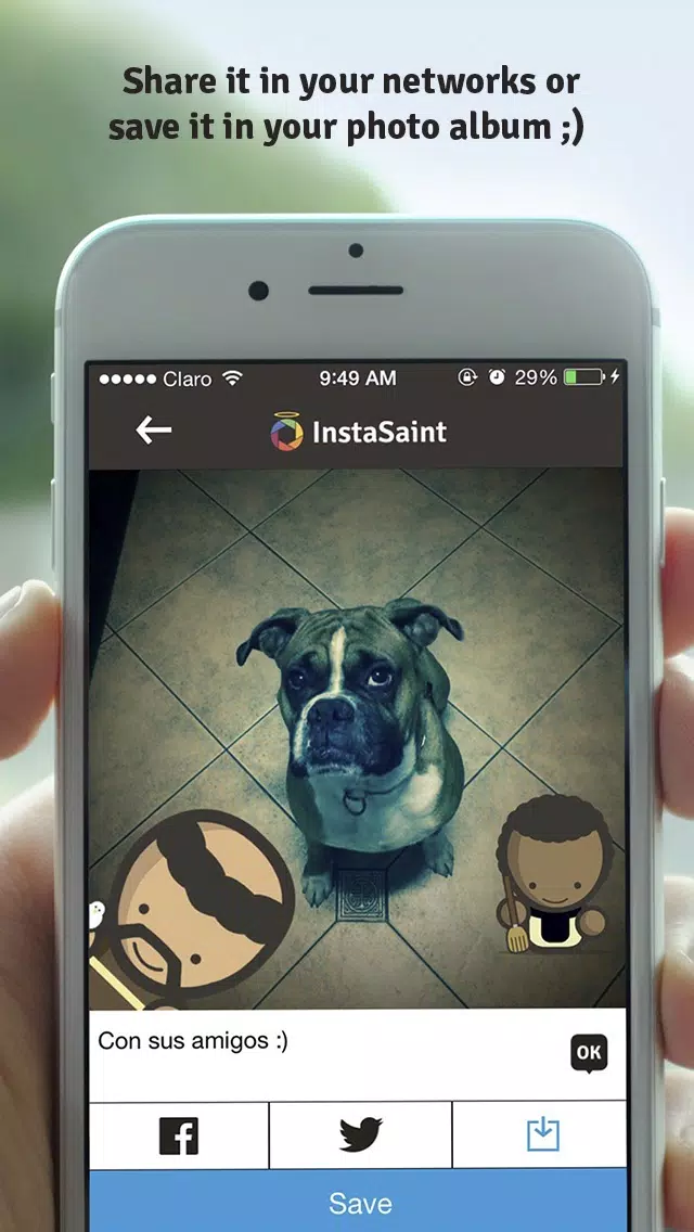 Zrzuty ekranu InstaSaint