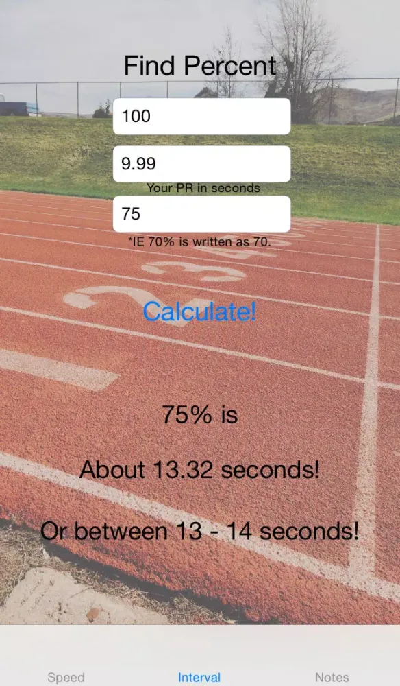 Speed-Percentages スクリーンショット