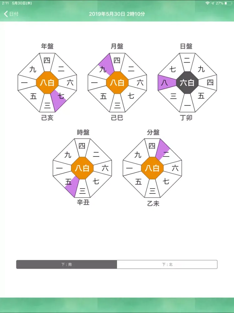 Ảnh chụp màn hình của 方位ポン【九星気学】にしけい氏監修方位地図アプリ iPad 