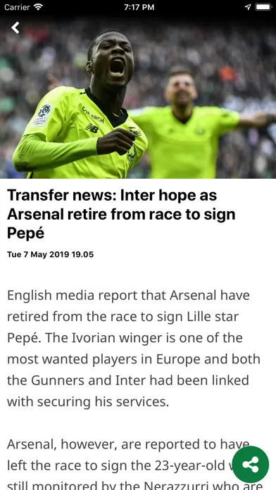 Zrzuty ekranu Calciomercato.com English