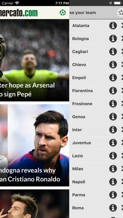 Zrzuty ekranu Calciomercato.com English