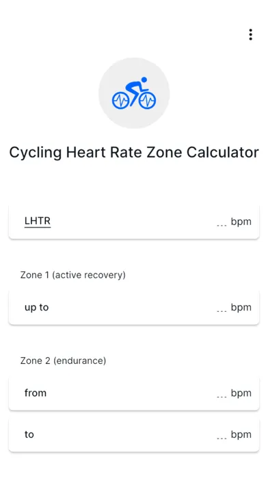 Zrzuty ekranu Cycling Heart Rate Zone