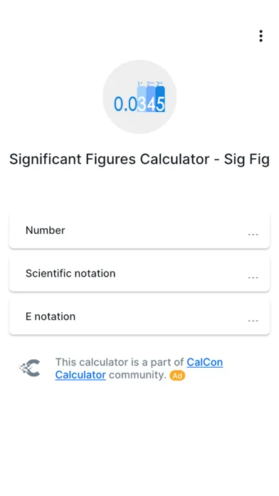 Significant Figures - CalCon应用截图
