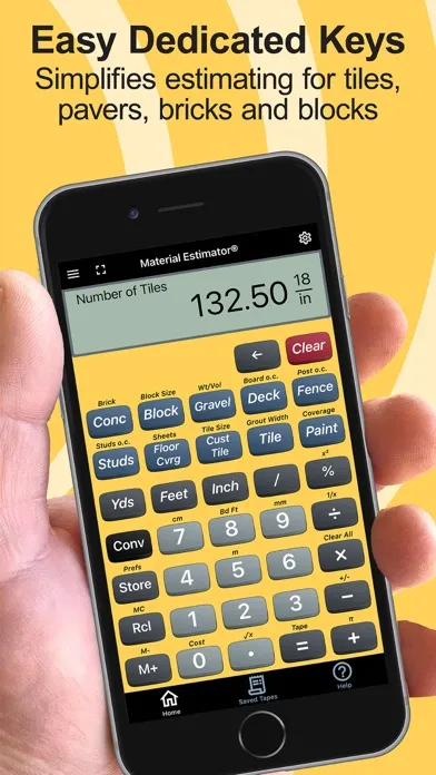 Material Estimator Calculator Screenshots