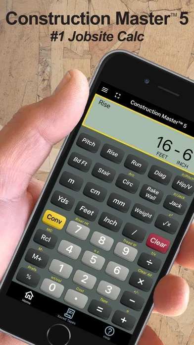 Tangkapan layar Construction Master 5 Calc