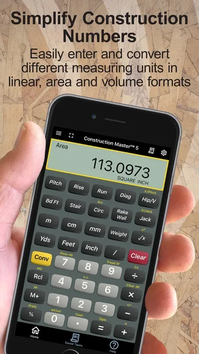 Tangkapan layar Construction Master 5 Calc
