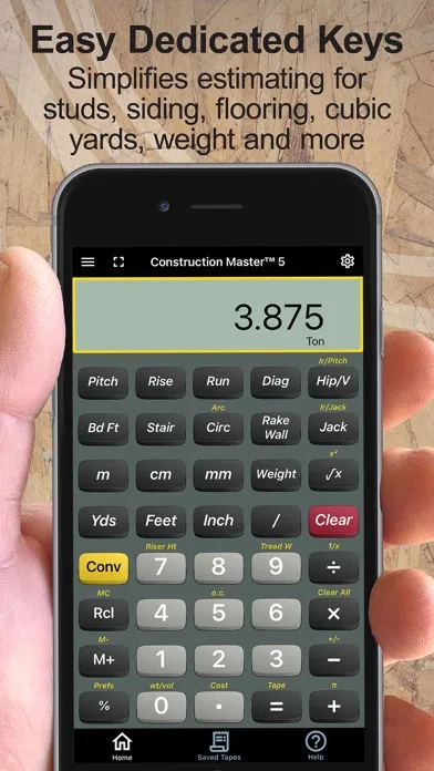 Tangkapan layar Construction Master 5 Calc