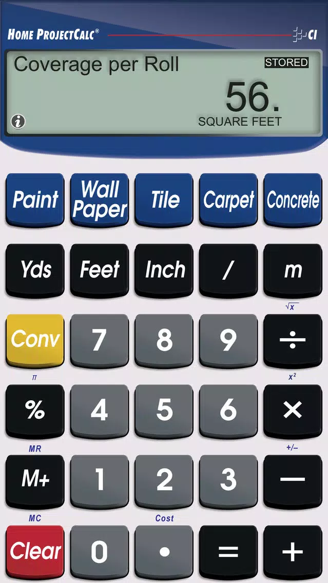 Tangkapan layar Home ProjectCalc