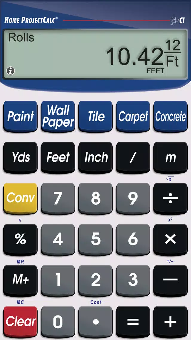 Tangkapan layar Home ProjectCalc