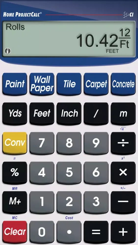 ภาพหน้าจอของ Home ProjectCalc