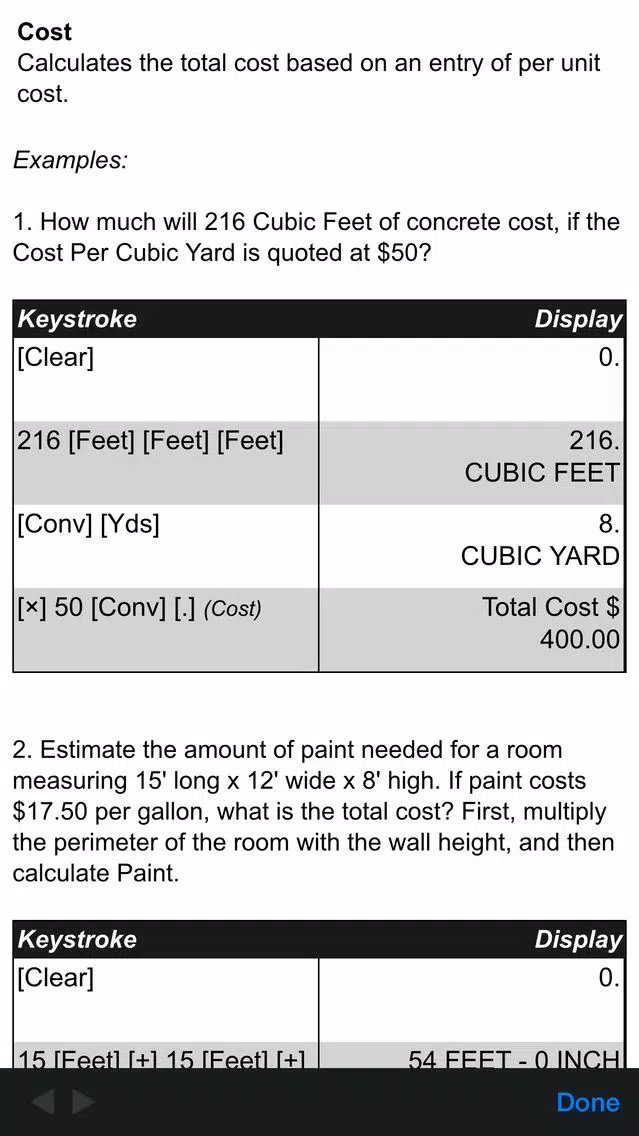 Tangkapan layar Home ProjectCalc
