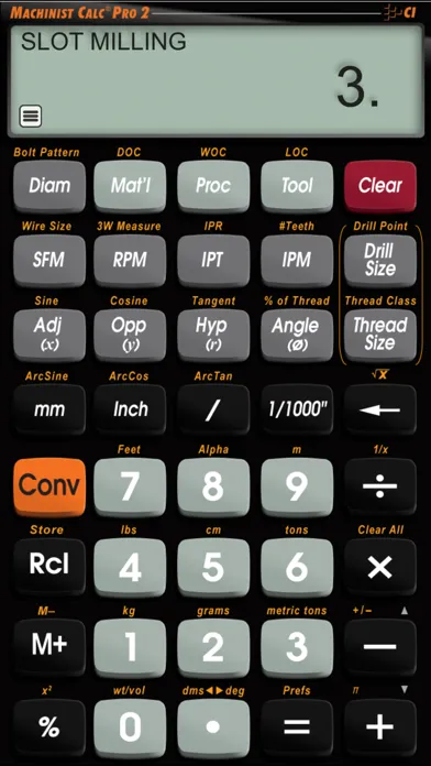 Machinist Calc Pro 2 스크린샷