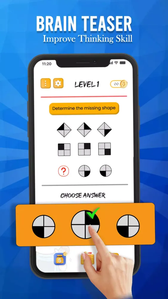 Ảnh chụp màn hình của Brain games: Tricky Puzzles