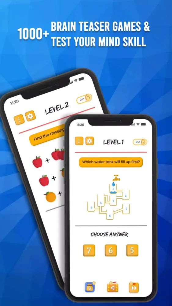 Ảnh chụp màn hình của Brain games: Tricky Puzzles