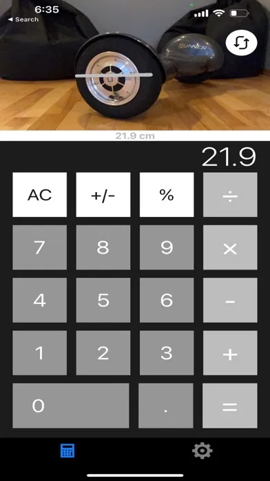 Screenshot di Calculator + AR Ruler BLACK #1