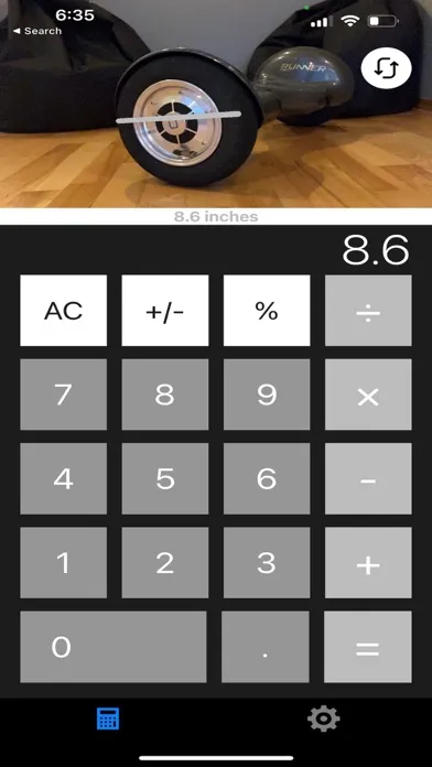 Screenshot di Calculator + AR Ruler BLACK #1