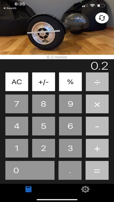 Screenshot di Calculator + AR Ruler BLACK #1