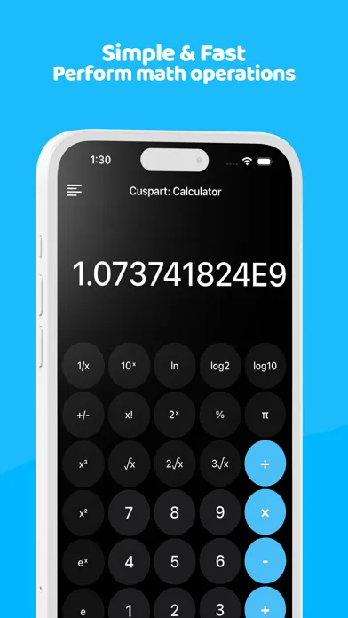 Cuspart: Calculator Ekran Görüntüleri