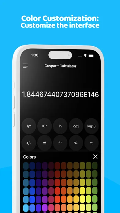 Cuspart: Calculator Ekran Görüntüleri
