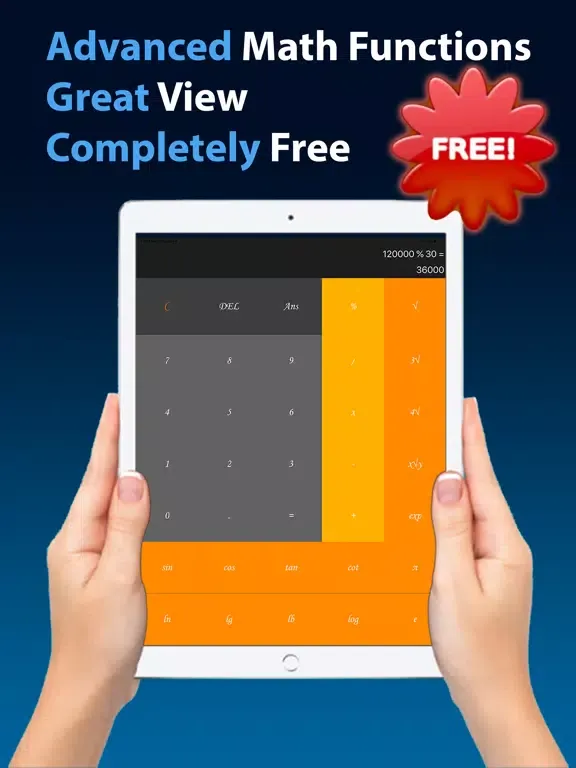 Tangkapan layar Calculator : Scientific & Flat iPad 