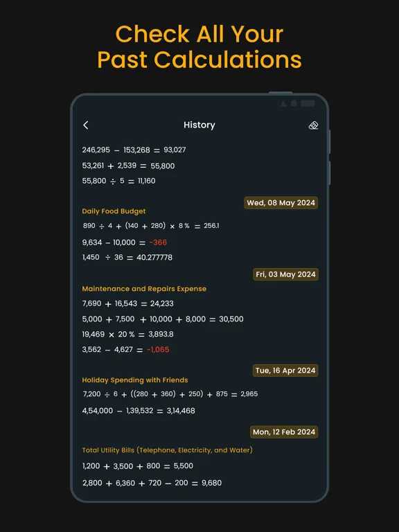 Capturas de tela do Smart Calculator : Quick Cal + iPad 