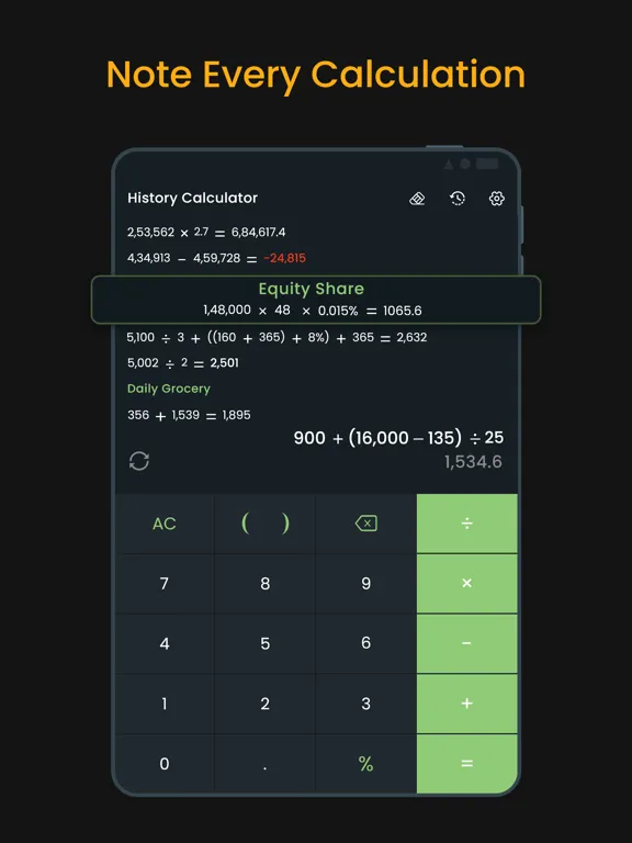 Capturas de tela do Smart Calculator : Quick Cal + iPad 