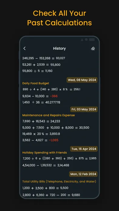 Capturas de tela do Smart Calculator : Quick Cal +