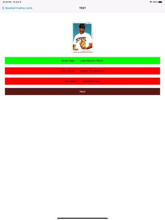 Baseball trading cards PRO iPad 应用截图