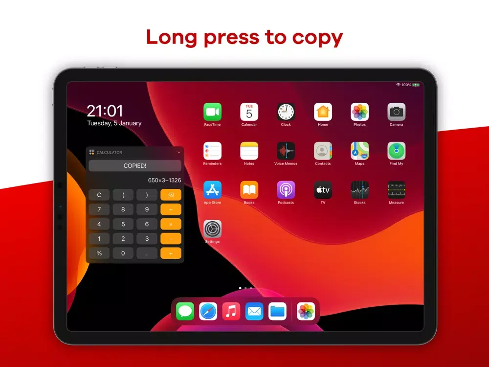 Calculator Widget - WCalc iPad  स्क्रीनशॉट