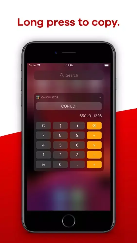 Calculator Widget - WCalc स्क्रीनशॉट