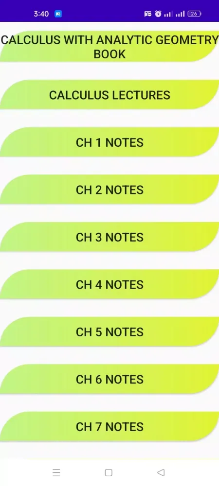 Capturas de pantalla de Calculus and Analytic Geometry