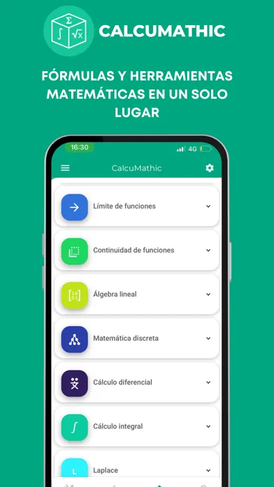 Capturas de pantalla de CalcuMathic: Matemática