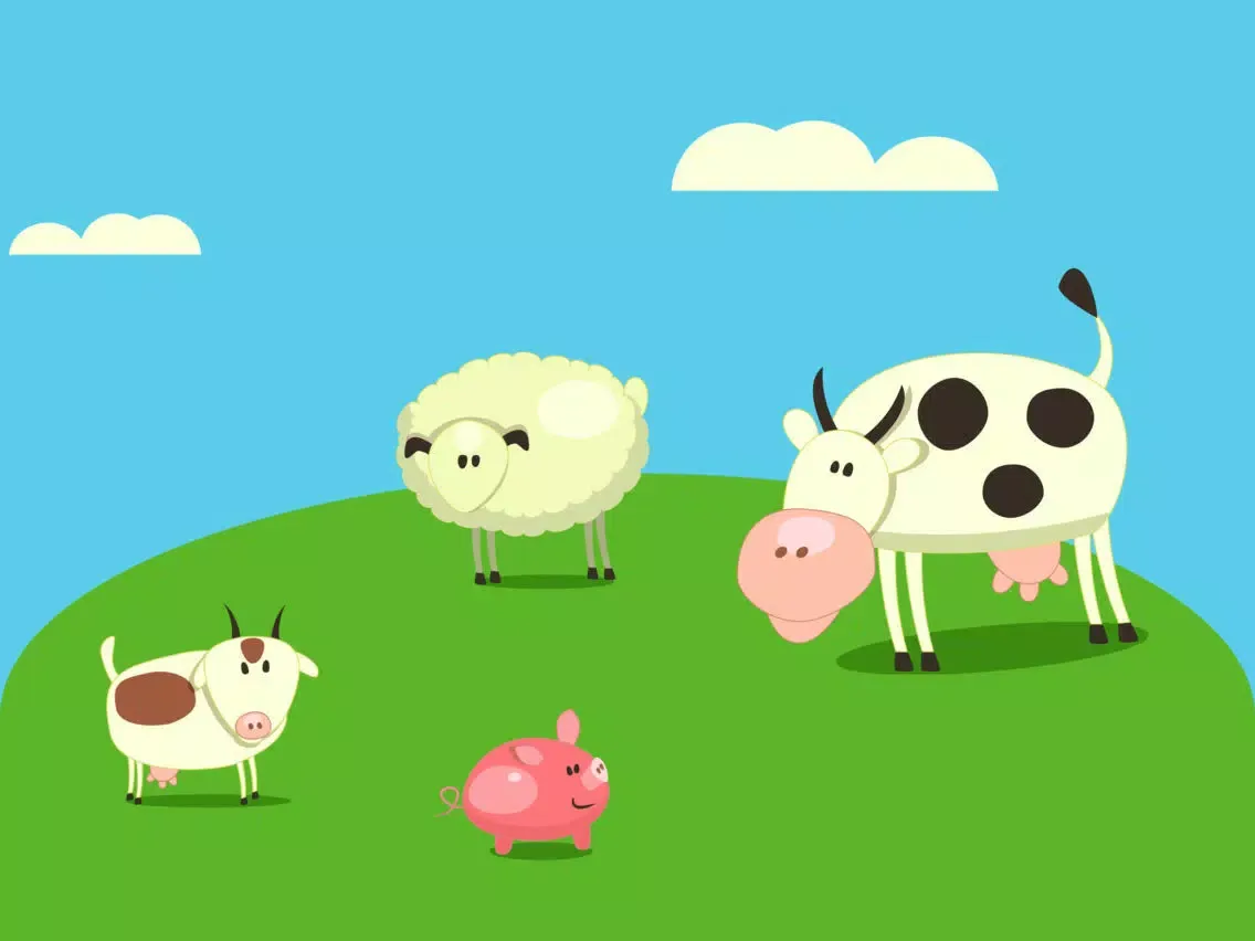 Farm Animals - Sounds for Toddlers Kids and Babies iPad 应用截图