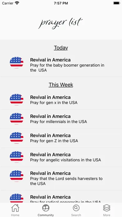Prayer List - A Prayer App سکرین شاٹس