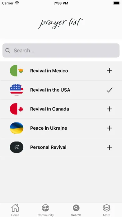 Prayer List - A Prayer App سکرین شاٹس