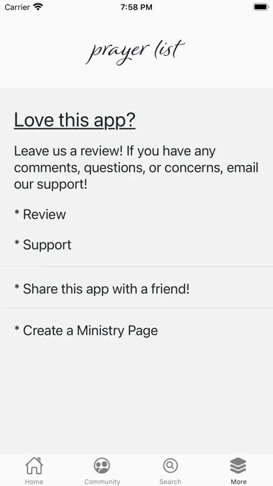 Prayer List - A Prayer App سکرین شاٹس