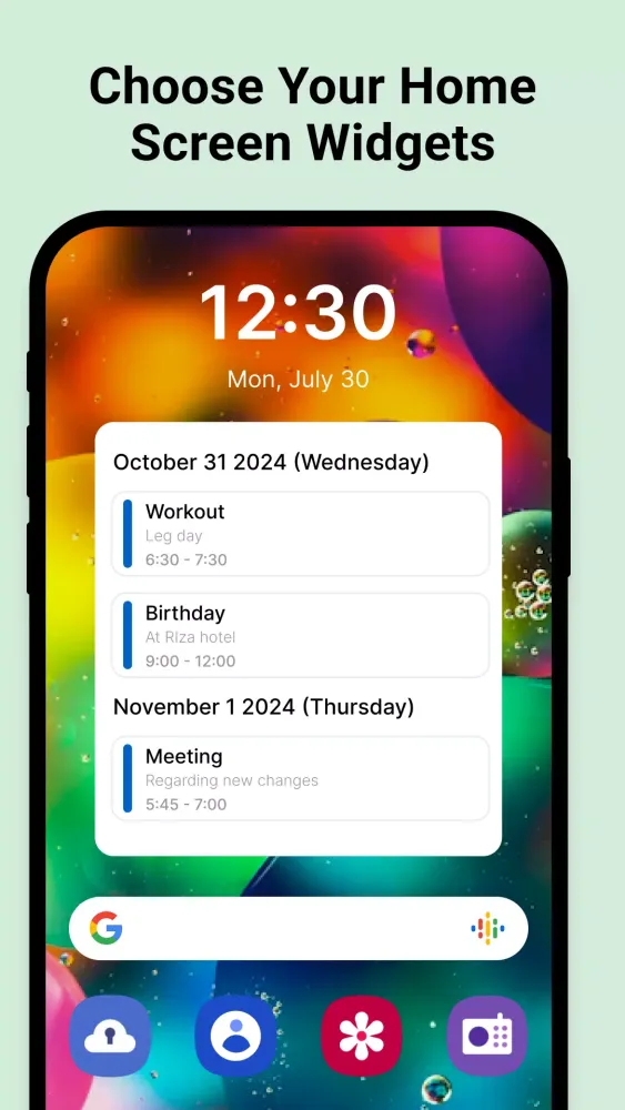 Calendar Planner 2024 - Widget スクリーンショット