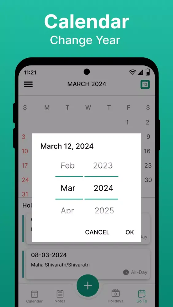 Zrzuty ekranu Calendar 2024