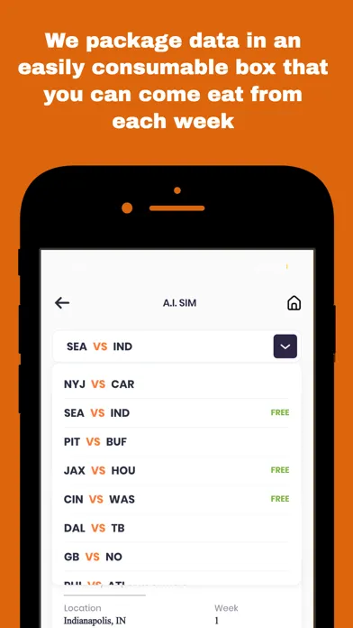Ảnh chụp màn hình của Pro Football Forensics: Bet AI