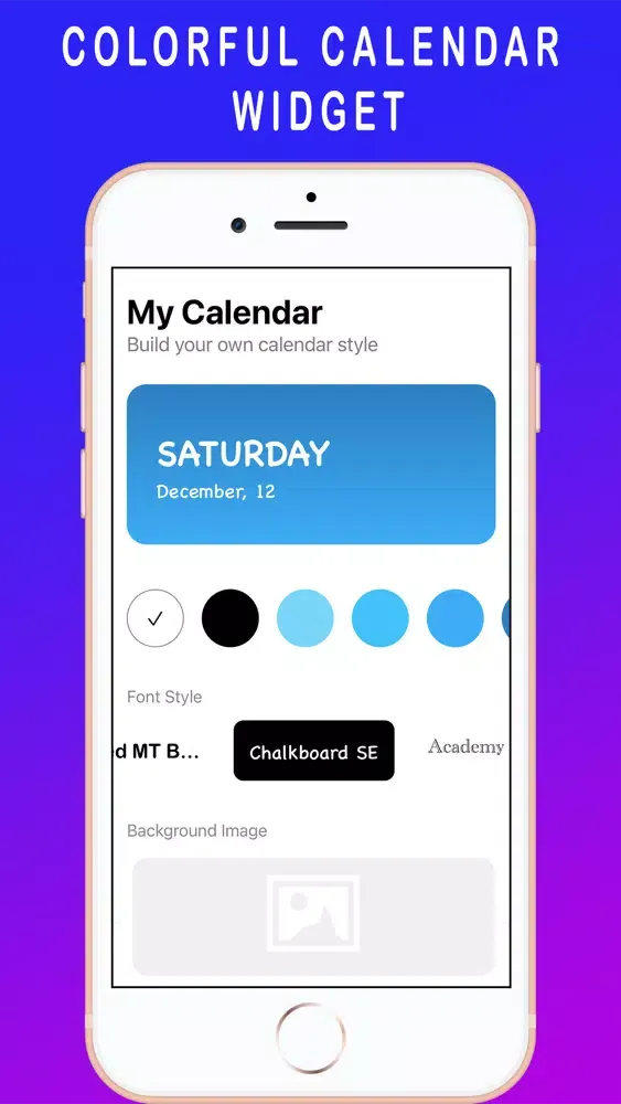 Скриншоты Colorful Calendar widget