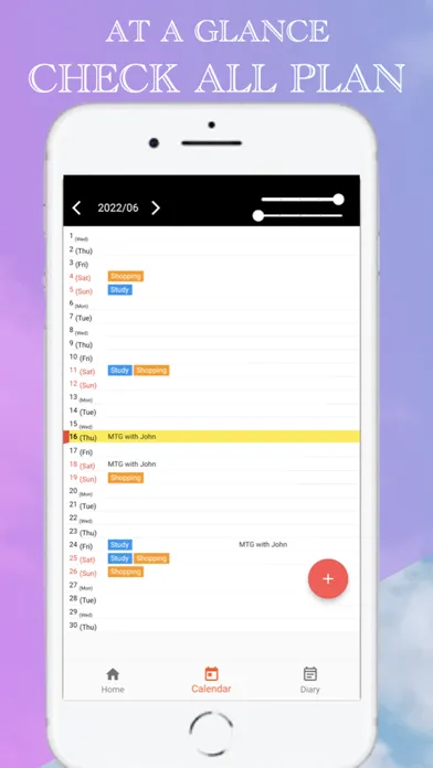 List Calendar 2025 - Vertical سکرین شاٹس